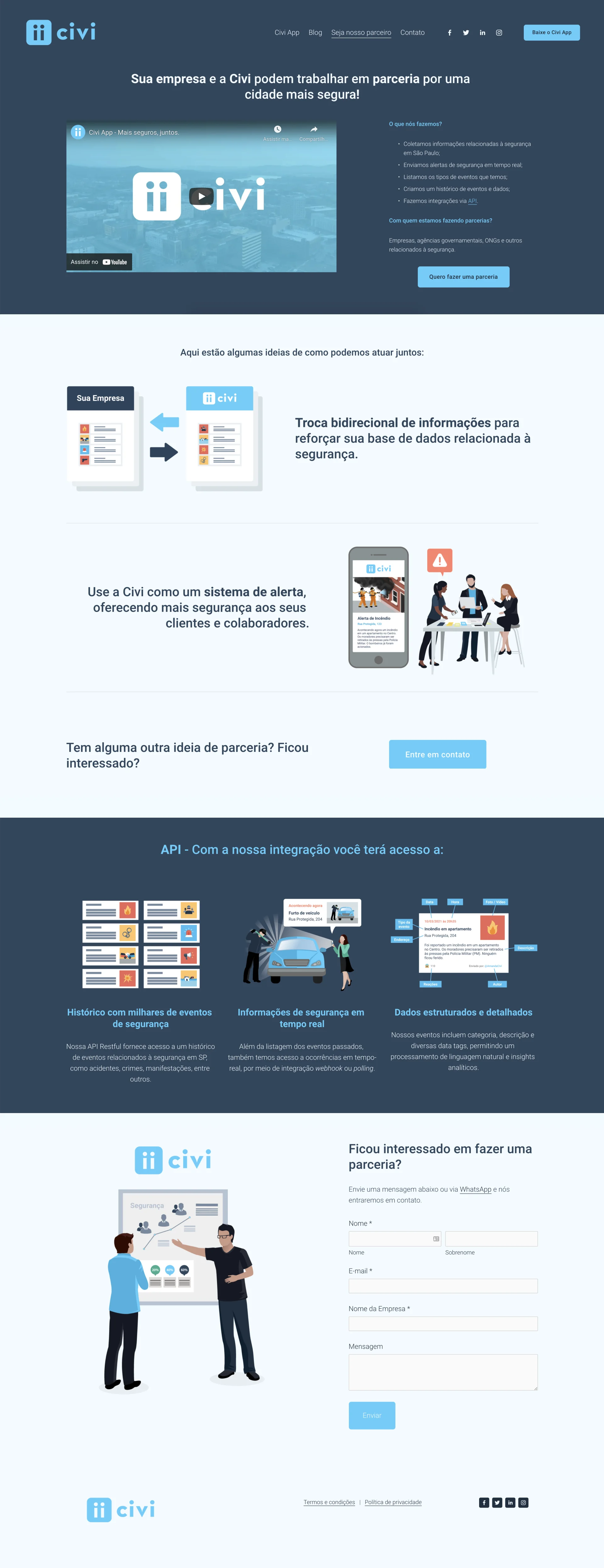 Civi website — Partners