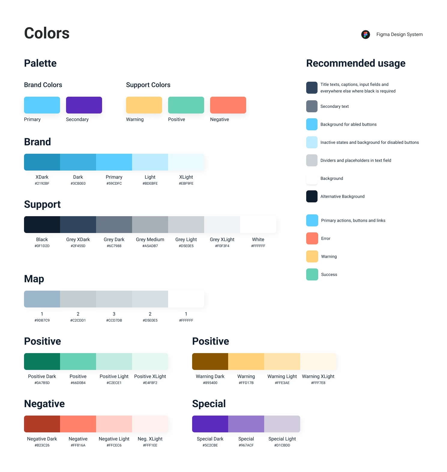 Civi design system — Colors