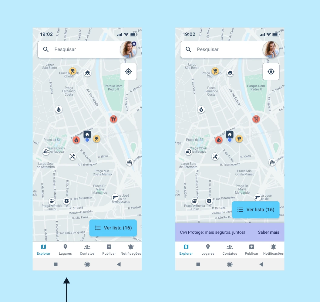 Onboarding step 10: map