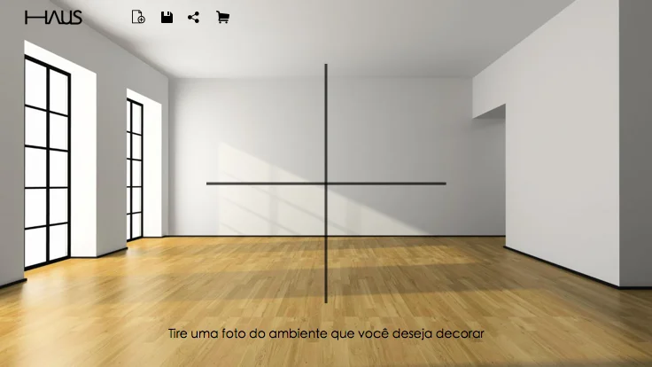 Haus app — Step 1, take a photo of the room